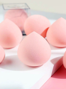 Latex Free Natural Super Soft 3d Beauty Sponge Blender Set Private Label Mini Foundation Makeup Sponge With Case