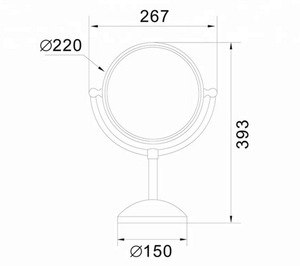 Led Music Mirror And Fictorium With Lights Makeup Mirror