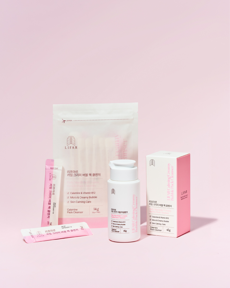 LIFAR CALMING CREAMY BUBBLE PACK CLEANSER