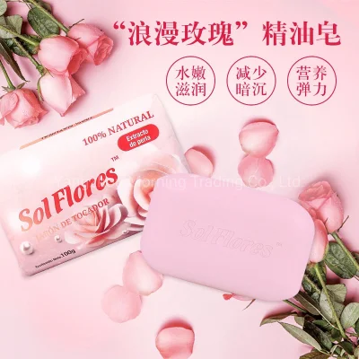 Manufacturer Wholesale Customize Good Quality 100g Paper Soap for Skin Care, Wrapper Soap, 100g Bath Soap