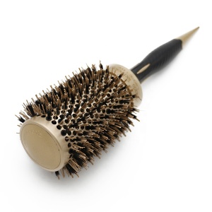 New Style Gold Salon Nylon Hairdresser Hair Beauty Styling Mix Boar Bristle Roller Brush Round Nylon Ceramic Hair Brush