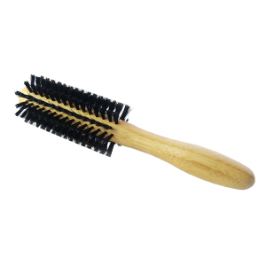 OEM Anti Static Hairbrush Natural Bamboo Round Boar Bristle Hair Brush