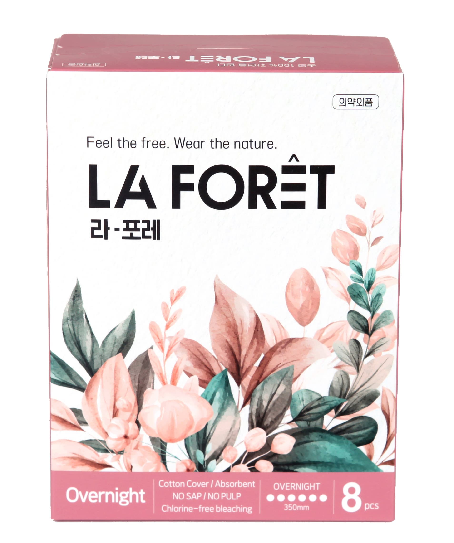 Organic cover sanitary pads LA FORET Overnight