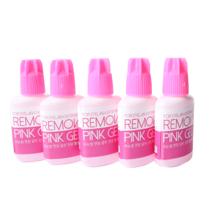 Pink/Clear Gel Remover for Eyelash Extension Glue from Korea Removing Eyelash Extensions