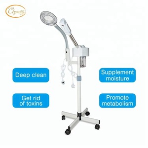 Portable beauty salon facial hair steamer machine for sale with led lights