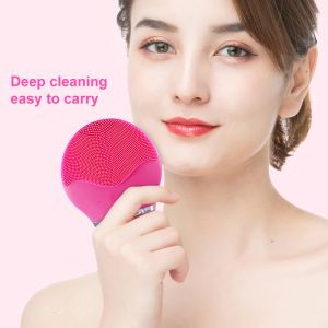Portable Personal Use Sonic Face Cleansing Washing Machine Massage Electric Silicone Facial Cleansing Brush