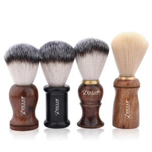 Premium wooden bristle badger hair shaving brush beard brush