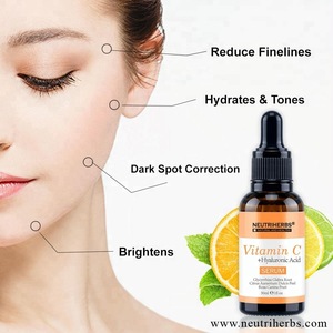 Private Label Moisturizing Firming Vitamin C Serum With Hyaluronic Acid For Skin Beauty Care Face Serum