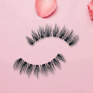 Private label synthetic HW-08 5pairs false eyelashes wholesale