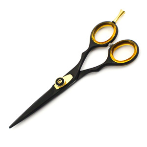 Professional Gold & Black Hairdressing Scissors Shears Black Salon Barber 5.5"