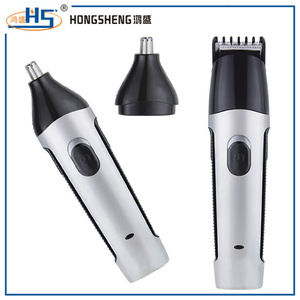 professional men trimmer 2 in1 mini beard trimmer with nose hair trimmer