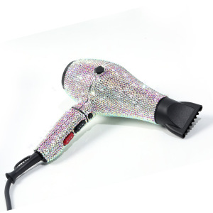 Professional salon hot hair tools hair blow dryer custom strong wind diamond hair dryer