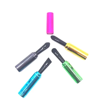 Separable Portable 4 in 1 Eyebrow Eyeshadow Brush Makeup Tools Colorful Cosmetic Brush Set