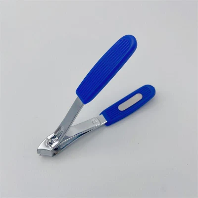 Side Slant Edge Ingrown No Splash Finger Toe Tip Heavy Duty Long Handle Nail Cutter Clipper with Plastic Handle