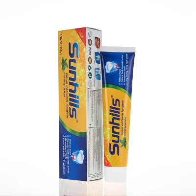 Wholesale Custom Calcium and Fluoride Tooth Whitening Anti Cavities Original Mint Flavoured Toothpaste