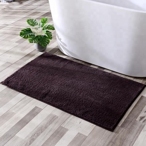 Wholesale Factory Supply 100% Microfiber Super Soft Chenille Bath Mat