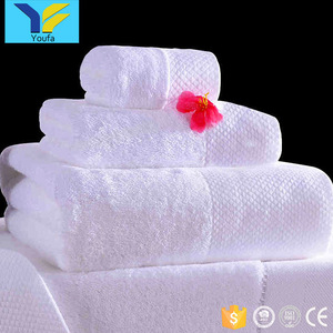 Wholesale hotel supplies thicken white luxury hotel bath set face hand terry towel 100% cotton towels