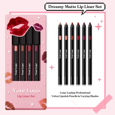 Wholesale Lip Liner Waterproof Creamy Brown Nude Lip Liner Pencil Private Label