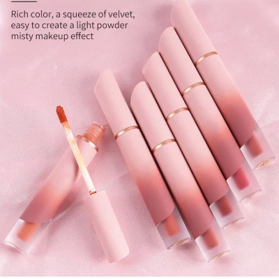 Wholesale Makeup Liquid Lipstick Cruelty Free Lasting Silky Non-Sticky Cup Velvet Matte Creamy Lip Gloss