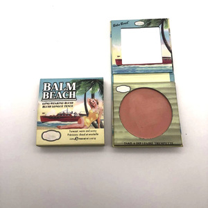 wholesale Single blush cardboard long lasting natural color Compact Peach Color Powder Face Blushes  cosmetic blusher in stock