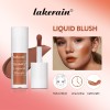 Lakerain High-Color Liquid and Powder Blusher Natural Moisturizing Carmine with Pink Red Tone Use for Face