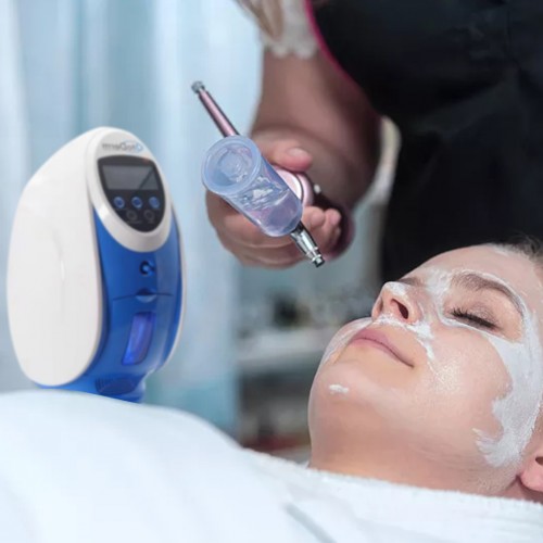 Hot Sale Korea 2in 1 oxygen face o2 derm oxygen therapy mask dome skin rejuvenation o2toderm oxygen facial machine
