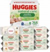 Huggies Natural Care Sensitive Baby Wipes, Unscented, Hypoallergenic, 99% Purified Water, 12 Flip-Top Packs (768 Wipes Total)