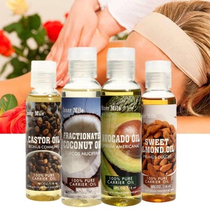 100% Pure Carrier Oil Avocado Oil Sweet Almond Oil Pressed For Skin Hair Massage Care