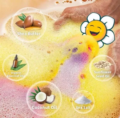 12PCS Kids Organic Small Surprise Bubble Bath Toy Love Bath Bomb