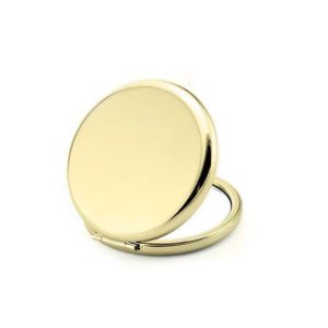 2021 New Portable Round Folded Compact Mirrors Rose Gold Silver Pocket Mirror Making Up for Personalized Gift