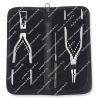 3 PIECES PROFESSIONAL HAIR EXTENSION PLIERS KIT WITH CROTCHET NEEDLE