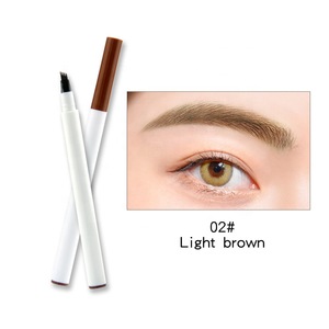 3D waterproof custom makeup eyebrow tint pencil with brush private label