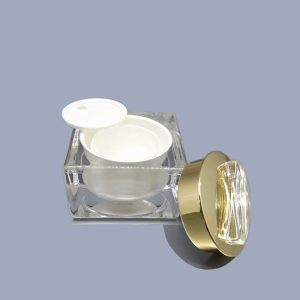 5g 10g 15g 30g 50g in-stock square empty white plastic cream jars 30ml 50ml 100ml new designl ready to ship jar and bottle set