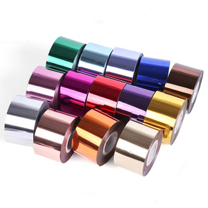 Aluminium nail art design rose gold nail art foil rolls 100cm