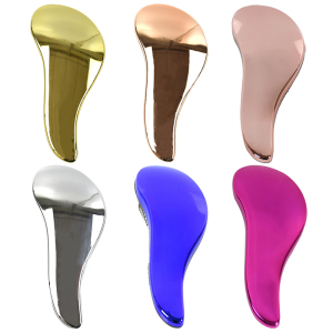 Bulk cosmetic tools smart beauty hair styling custom rose gold electroplating detangling hair brush