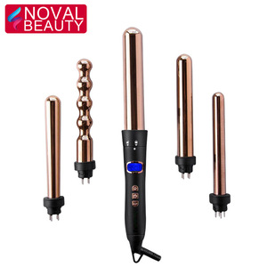 Ceramic / Titanium Easy Use Curling Iron Rollers Professional Automatic Hair Curler