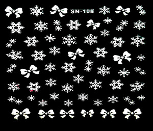 Christmas snowflake nail sticker nail art pvc stickers factory supply