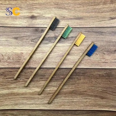 Custom Private Label Eco Friendly Biodegradable Wholesale Disposable Charcoal Bamboo Toothbrush