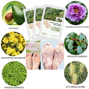 Custom Private Label Exfoliating Foot Mask Peeling Pack Mask Foot Peel Mask