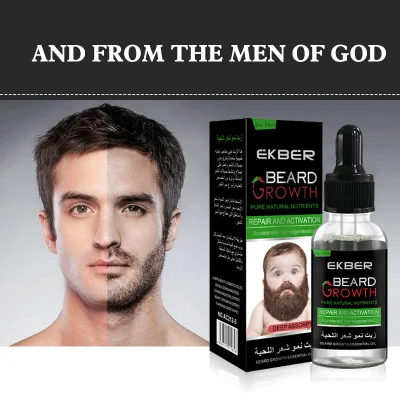 Customized Logo OEM Beard Product Top Quality Grooming Oil Men Beard Smooth Promoting Beard Growth Oil