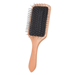 Detangling Nylon Pins & Boar Massage Hair Brush Private Label Custom Wood Hairbrush Natural Bristle Hair Brushes with Logo