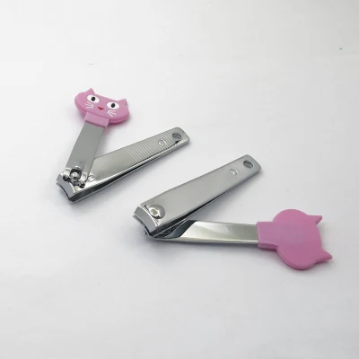 Eco-Friendly Rubble Nail Tools Handle Nail Clipper with Cartoon Handle Nail Cutter