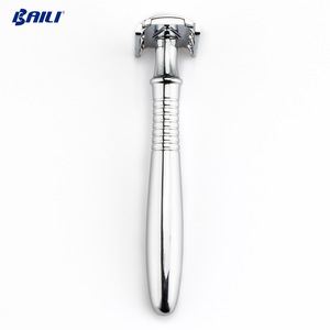 Elegant Long Handled Metal Double Edge Safety Razor