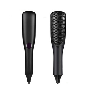 Faster Heating Straightening Brushes Women Anion Hair Straightener Brush Hair Care Comb