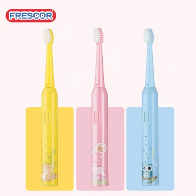FDA Ipx7 Rechargeable Silicone Kids Sonic Toothbrush Baby Electric Toothbrush for Children