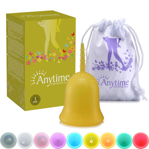 Free Sample CE FDA Certificate 100% Hygiene Feminine Menstruation Lady Medical Silicone Menstrual Cup