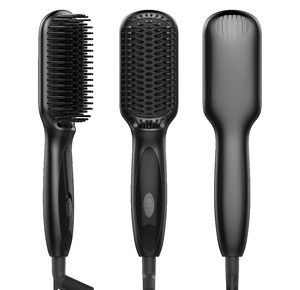 hair straightener brush comb professional Electric straightening brush flat iron Auto Anion straight hair comb
