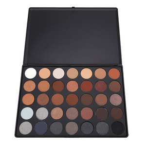 High quality 35 Color makeup eyeshadow palette, private label cosmetic with low MOQ, low price