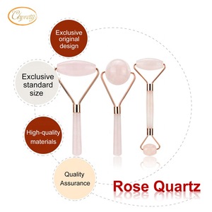 High quality jade roller face massager rose quartz anti aging jade stone wand for face and body