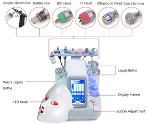 Hot Sale 8 In 1 Daily Skin care deep Cleaning Water Oxygen Jet peel Beauty  Facial Care Oxygen Equipment Small Bubble machine